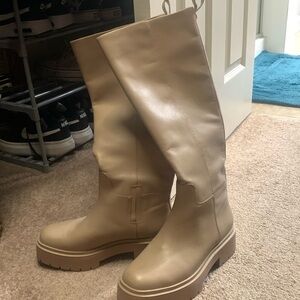 Sam Edelman boots. Tan worn once for couple hours size 8